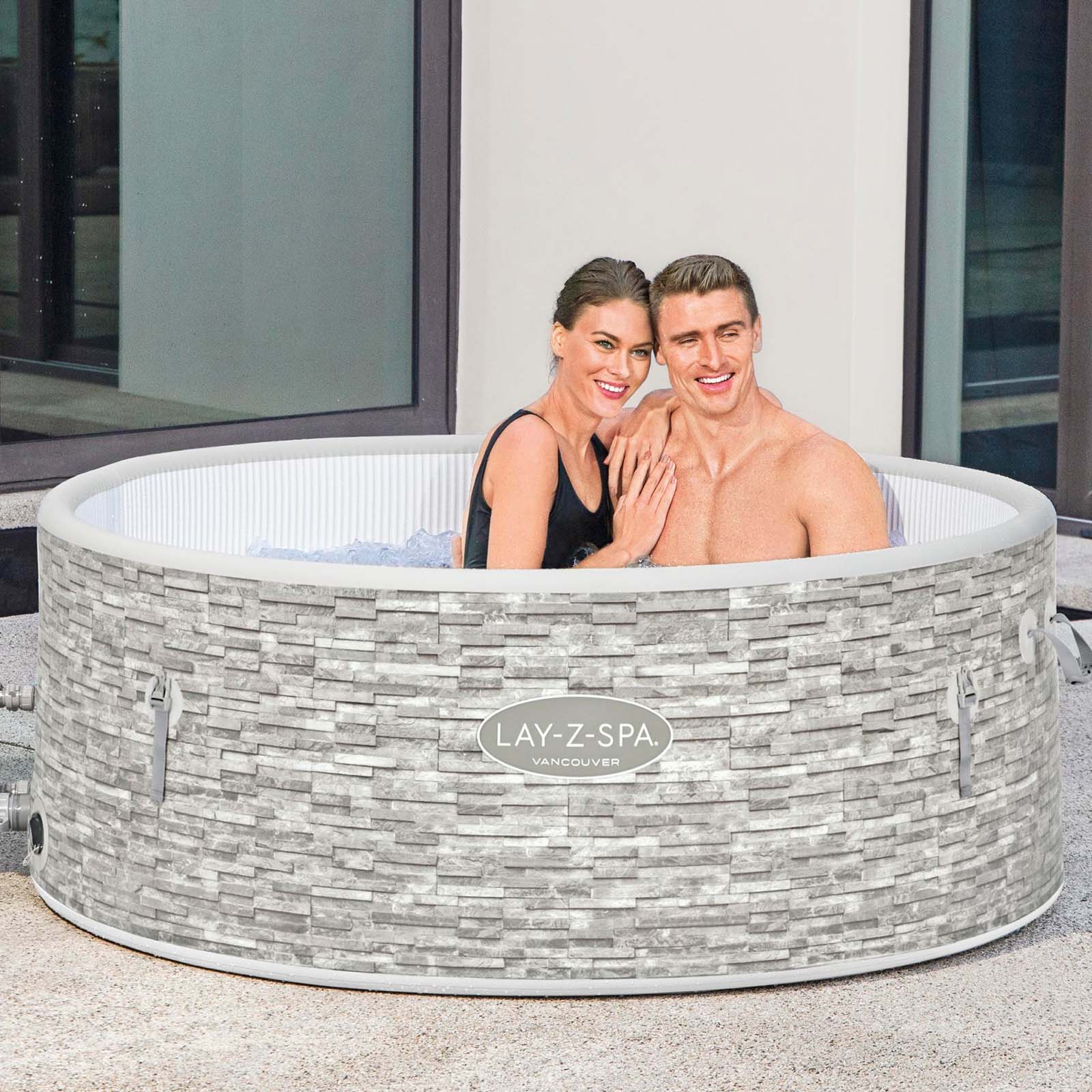Spa insuflável com controlo por aplicação para 3-5 pessoas Lay-Z-Spa® Vancouver AirJet Plus™