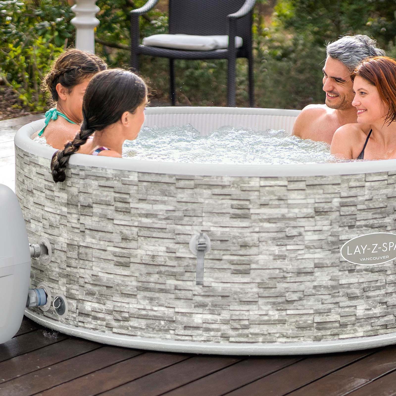 Spa insuflável com controlo por aplicação para 3-5 pessoas Lay-Z-Spa® Vancouver AirJet Plus™