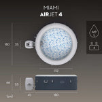 Spa insuflável de hidromassagem 2-4 pessoas Lay-Z-Spa Miami