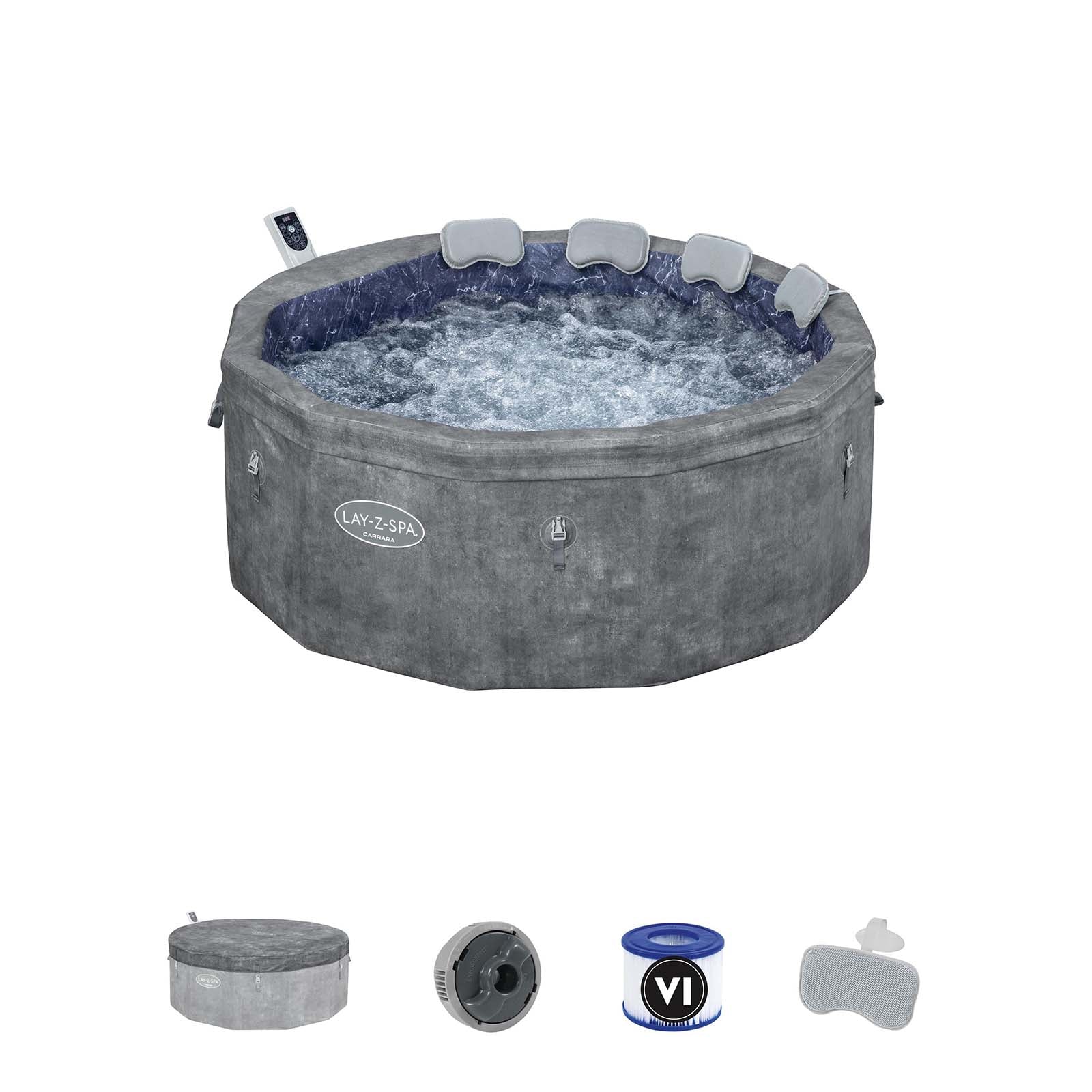 Spa insuflável 4-6 pessoas Lay-Z-Spa Carrara Smart