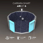 Spa insuflável 4-6 pessoas Lay-Z-Spa Carrara Smart
