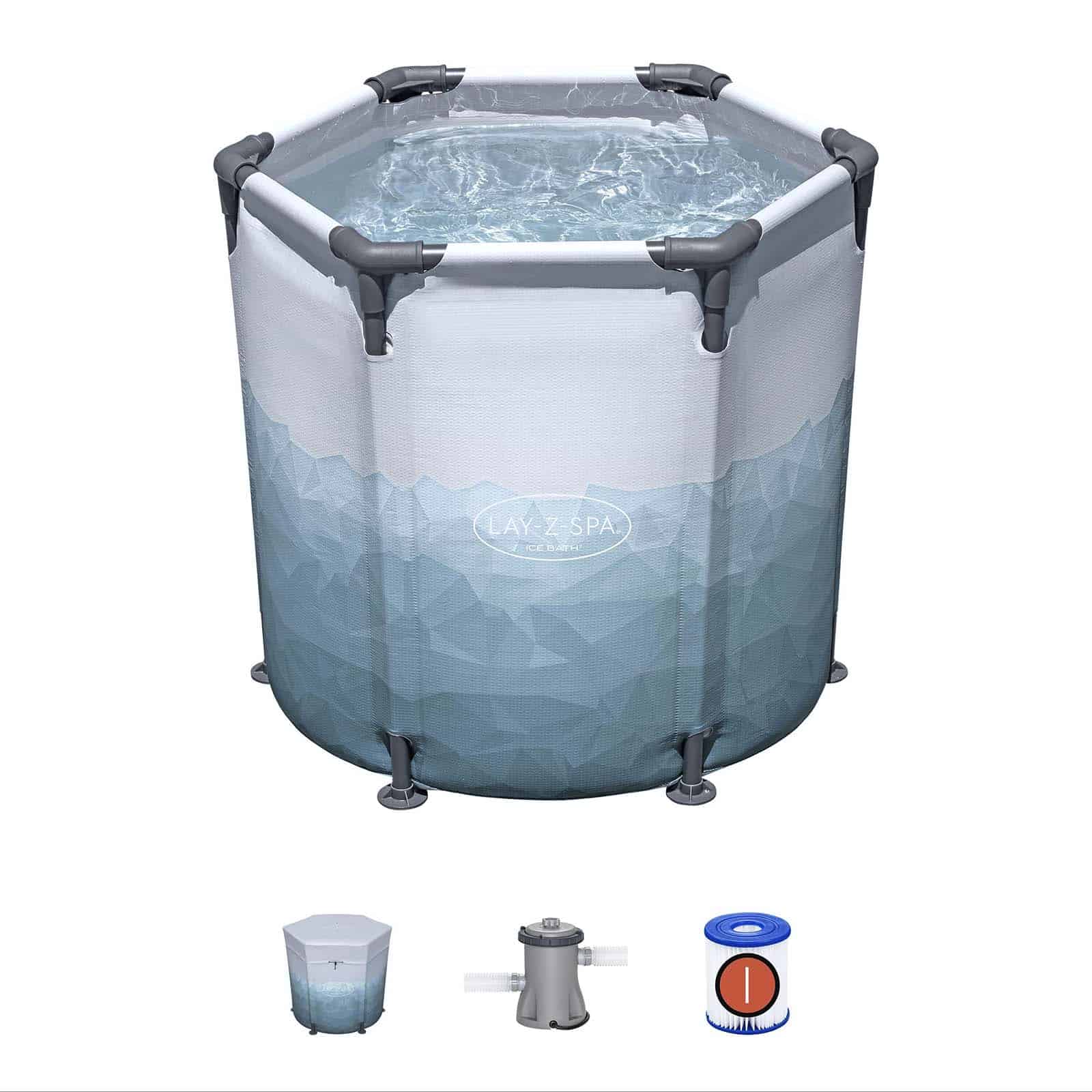 Tanque de banhos de gelo 1 pessoa Lay-Z-Spa Glacial Dip