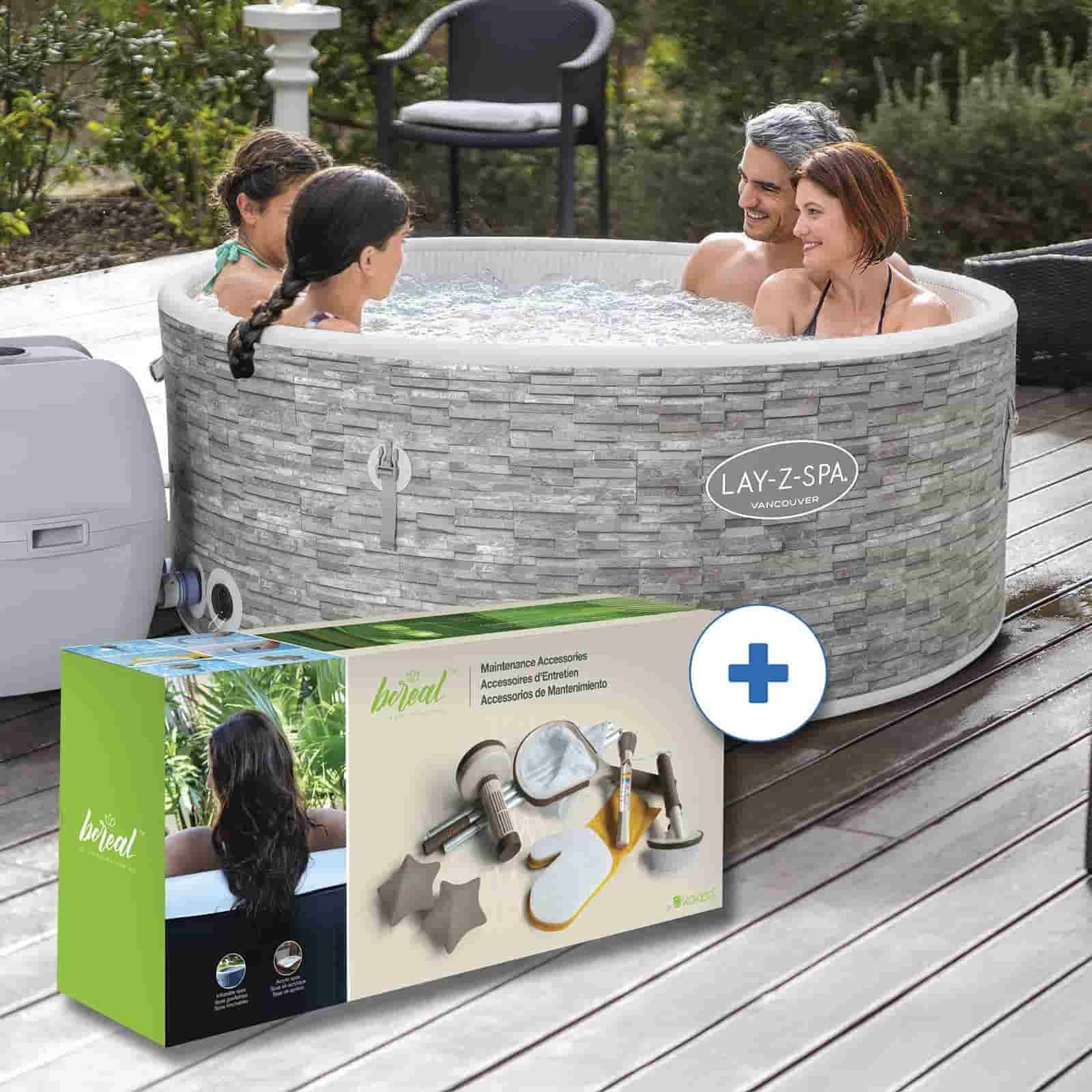Spa insuflável com controlo por aplicação para 3-5 pessoas Lay-Z-Spa® Vancouver AirJet Plus™