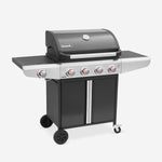 Barbecue a gás de 5 queimadores com 1 fogo lateral