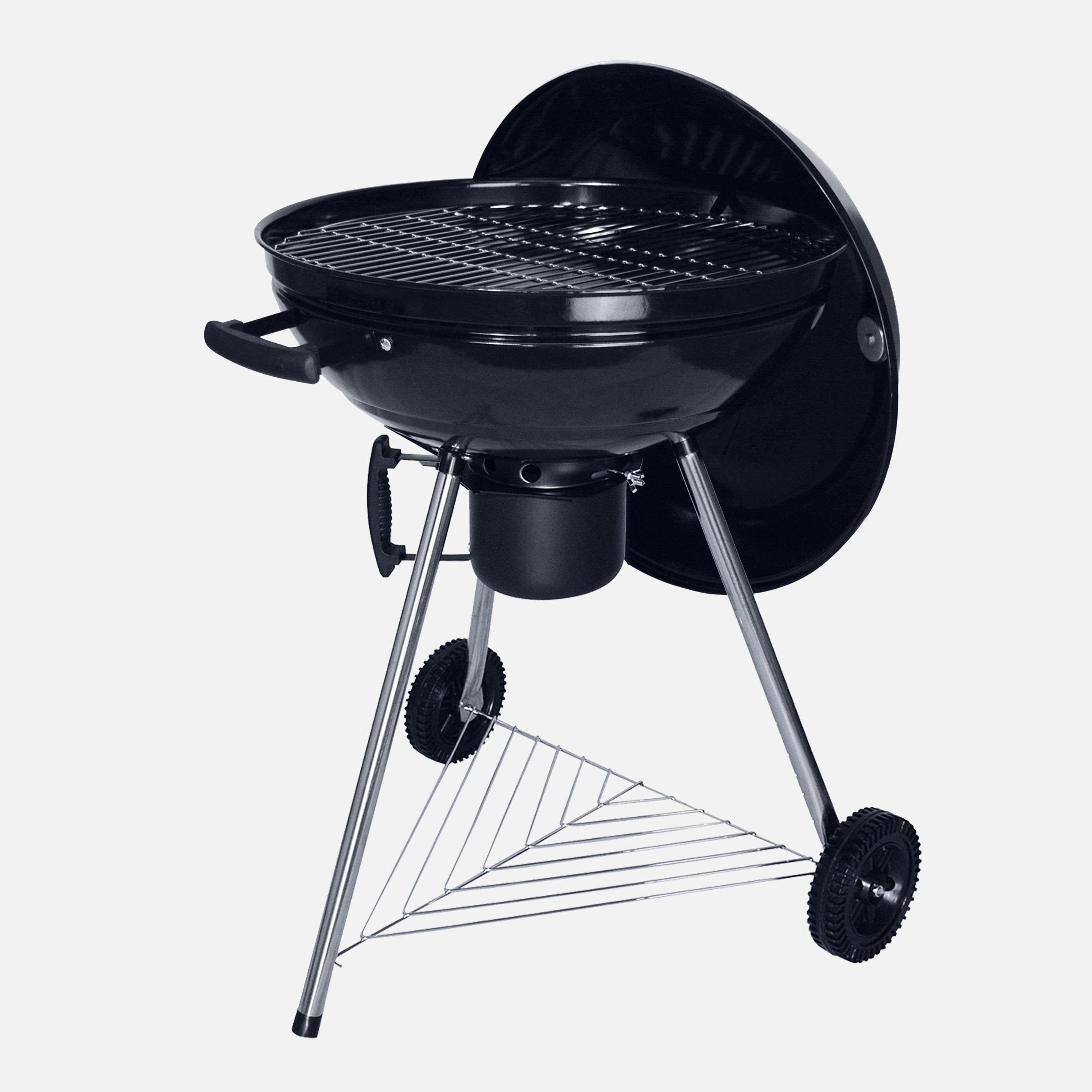 Churrasqueira de carvão vegetal com estojo de utensílios